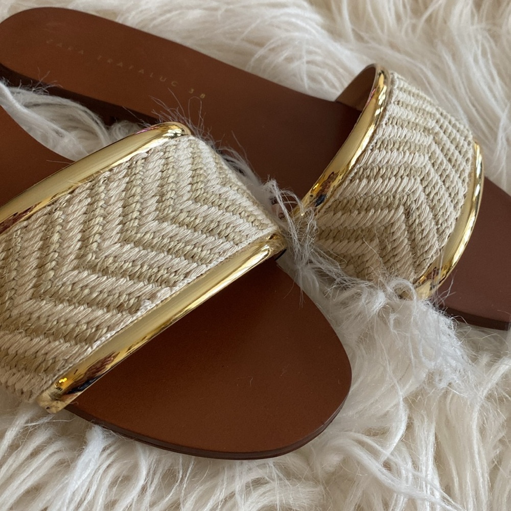 ZARA Trafaluc slip on sandals - Picture 10 of 13